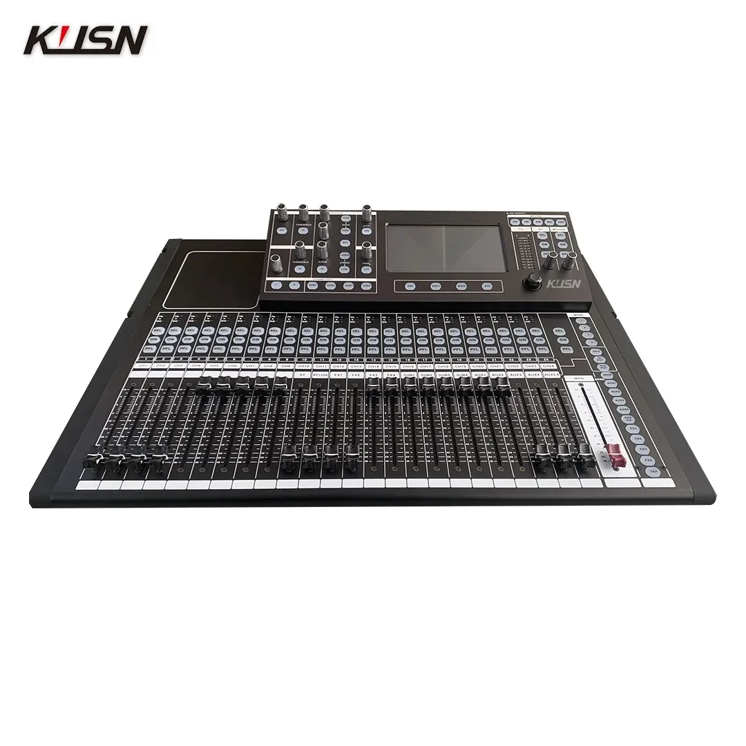 KI-20 20 Channel 4 Group Professional Digital Audio Mixer Audio Mixing Console Sound Soundcraft With 7-inch Touchscreen Display