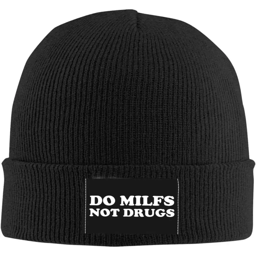 Do Milfs Not Knit Beanie Hats for Women Men - Warm Cozy Winter Hats,Cuffed Skull Cap