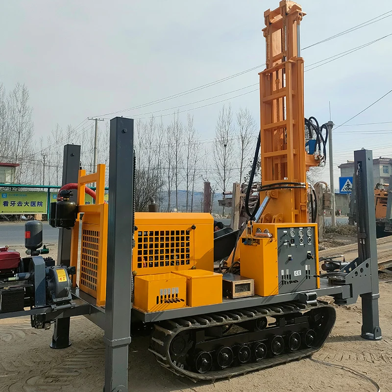 Customized precision deep water well drill rig, this hydraulic drilling machine reaches 160m quickly saves energy