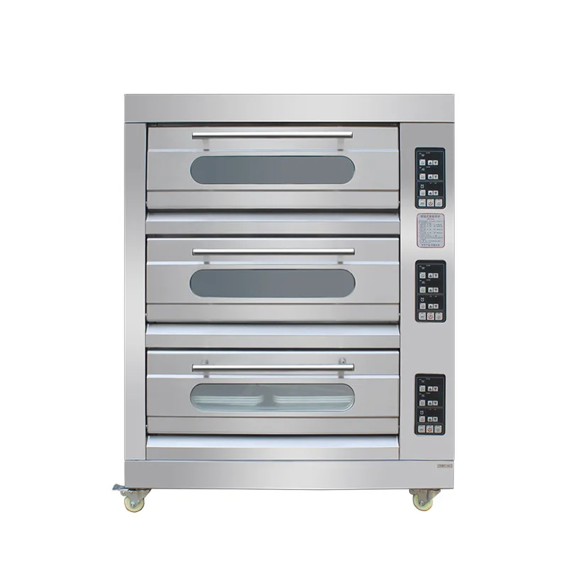 Commercial 3-Tier 6-Tray Multi-Purpose Oven Hotels Farm Pizzas Bakery Equipment Egg Tart Bread Nut-Based Products Gas/Electric
