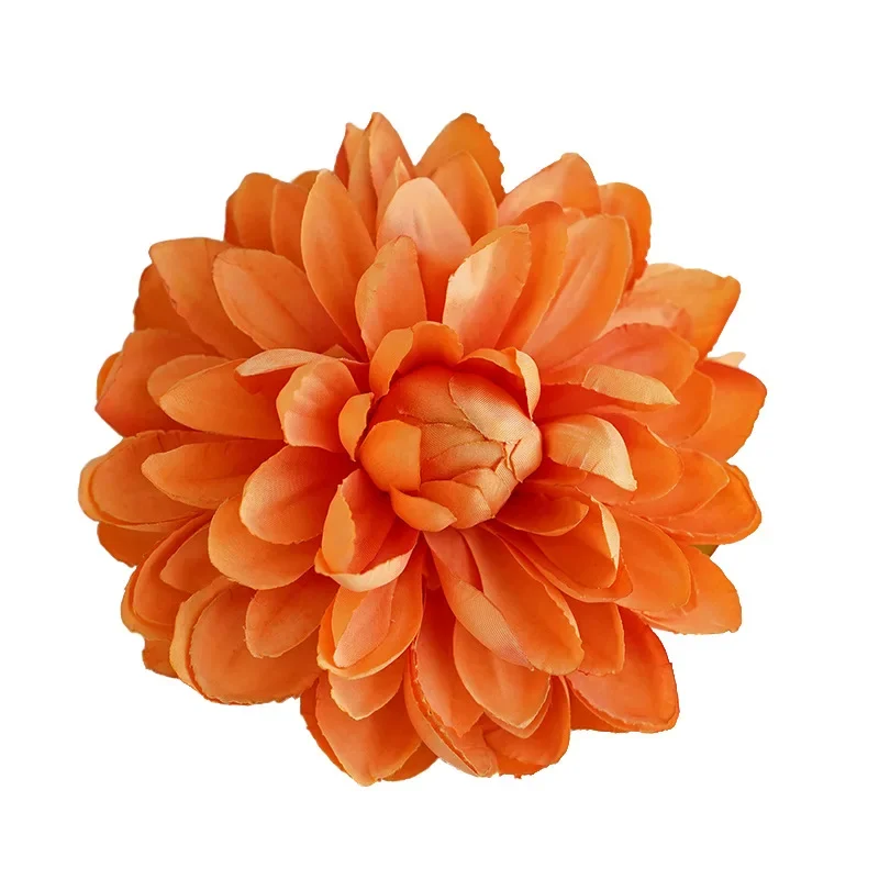Artificial Dahlia Silk Flower DIY Flower Head European Retro Color Wedding Flowers Wall Soft Flower Flowers Head