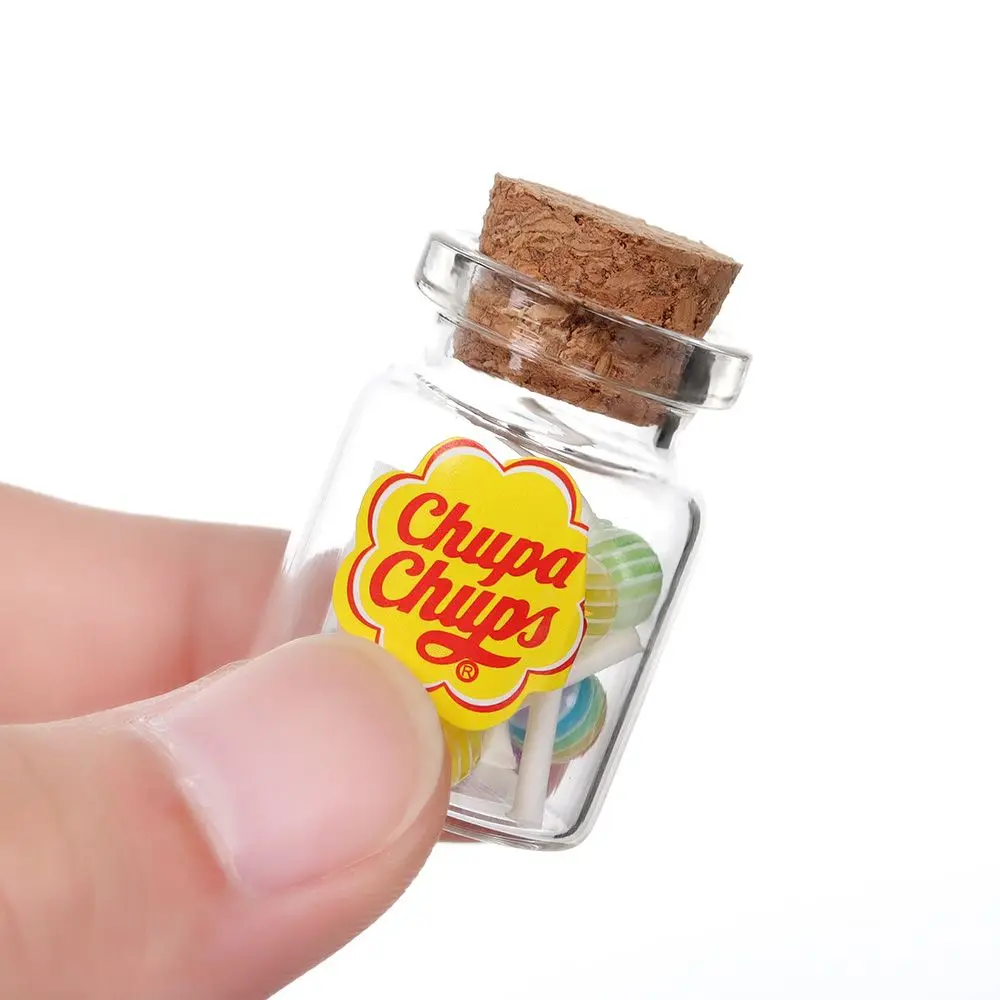 Miniature Food Simulation Sugar Candy Box 1/12 Scale Lollipops With Jar Dollhouse DIY Accessories Photography Props Doll House