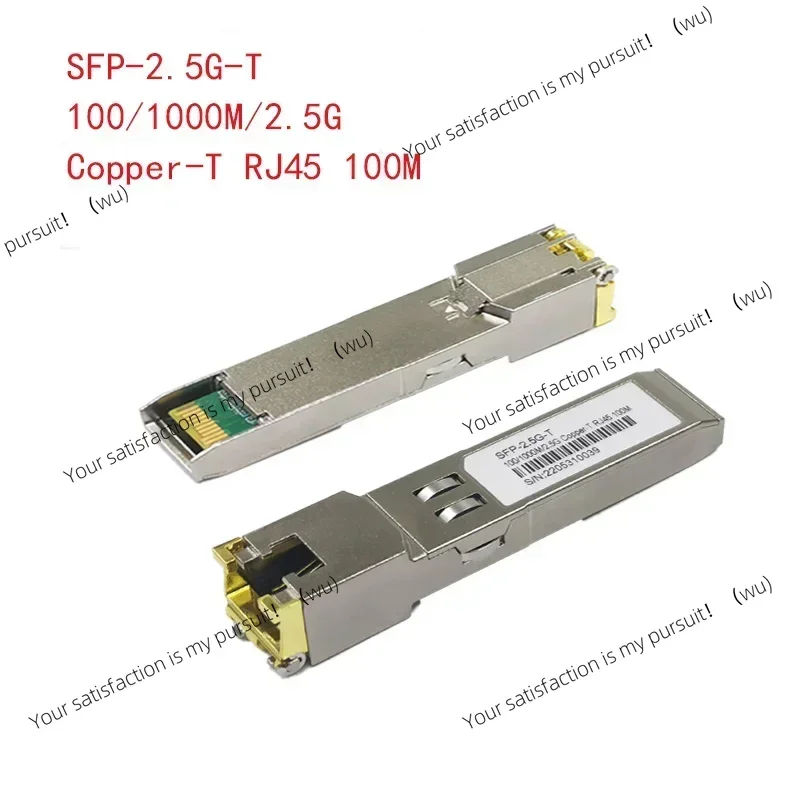 2.5G Sfp + Naar RJ45 Koper Module 2.5Gb Sfp RJ45 Module  100M Voor Cisco Mikrotik Tp-Link D-Link