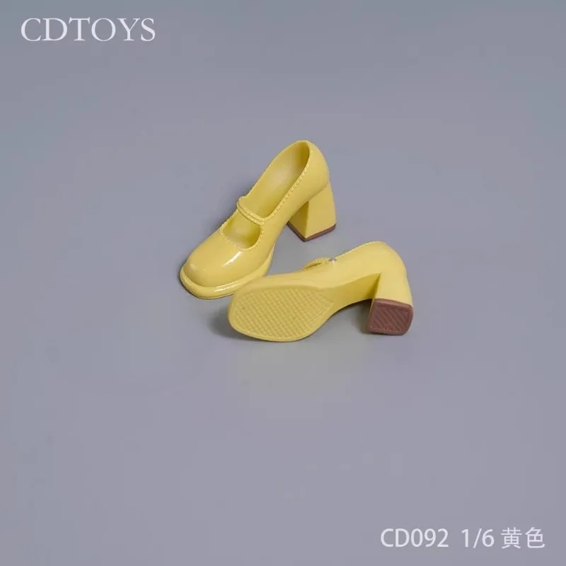

CD092 1/6 1/12 Scale Female Soldier Retro Pu Leather Jk High Heels Shoes Model Fit 12'' 6'' Action Figures Body Scene Decor