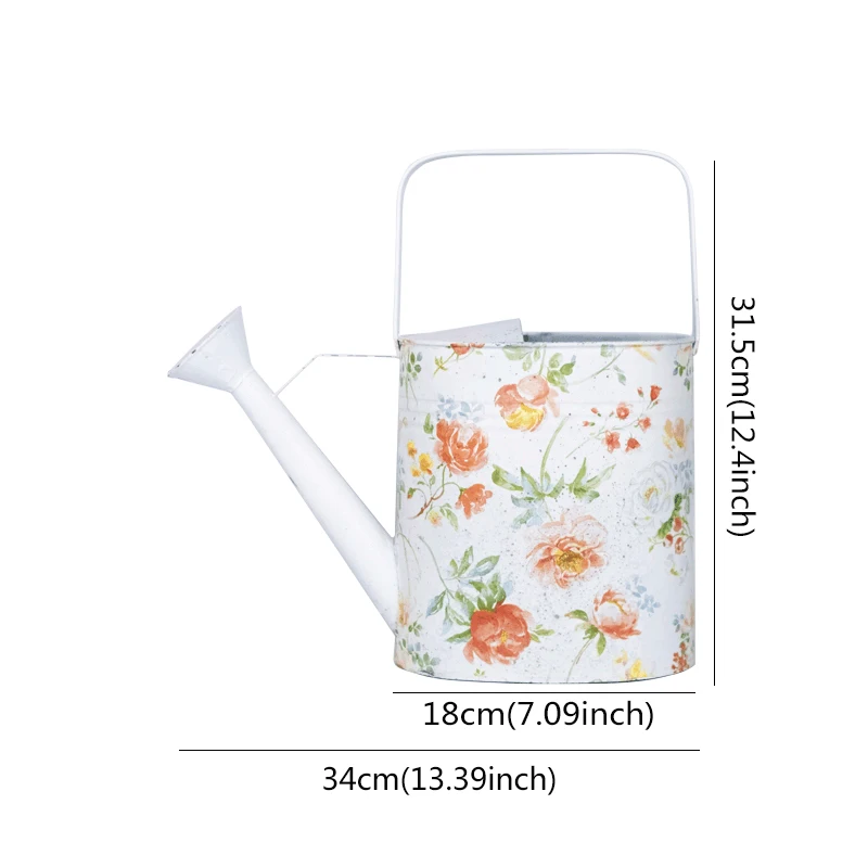 Vintage Metal Shower Kettles Watering Can Plant With Easy Pour Watering Tools For Fast and Easy Plant Watering Farmhouse Style