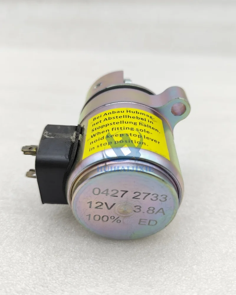 Construction Machinery Parts 12V Fuel Stop Solenoid Valve 0427-2733 04272733 Shutoff Solenoid Valve for Deutz BF4M1011F
