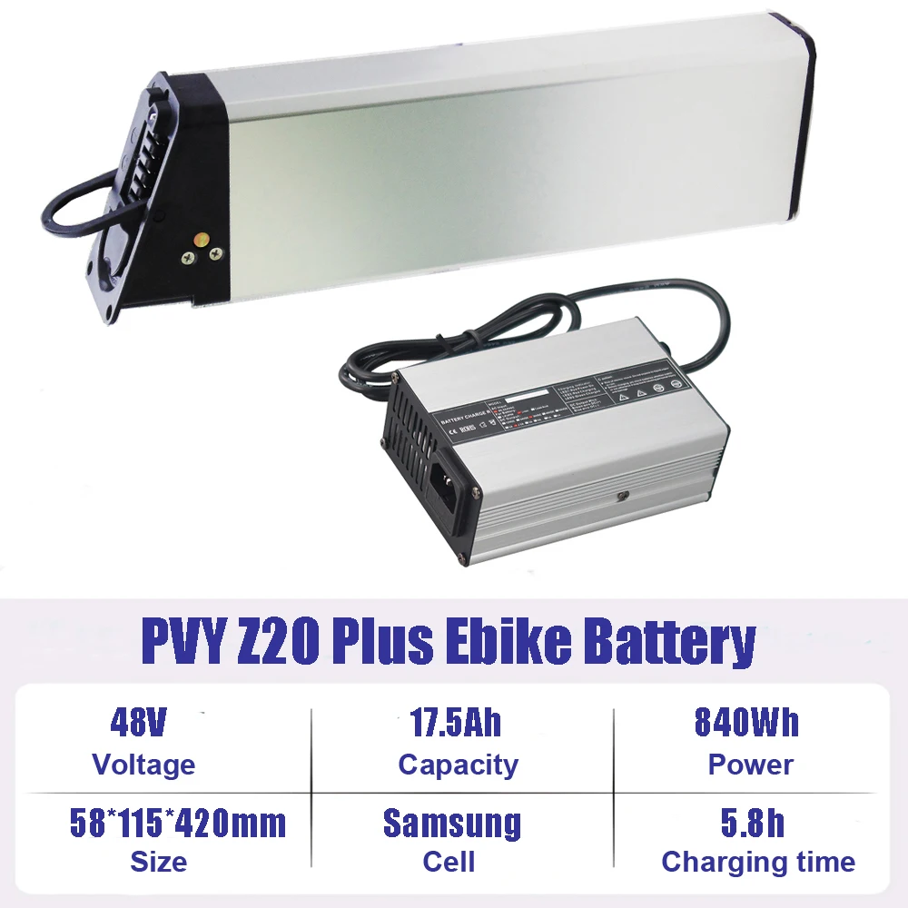 36V 10ah 10.4ah 10.5ah 15ah 48V 13ah 16.5ah E-Bike Li-Ion Batterij Voor Pvy Z20 Pro Plus Max Turbo Libon Elektrische Fiets