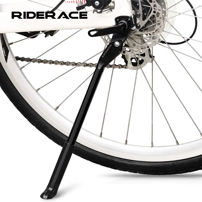 Cavalletto per bicicletta regolabile in lega di alluminio Mountain Bike parcheggio cavalletto laterale portapacchi posteriore poggiapiedi accessori