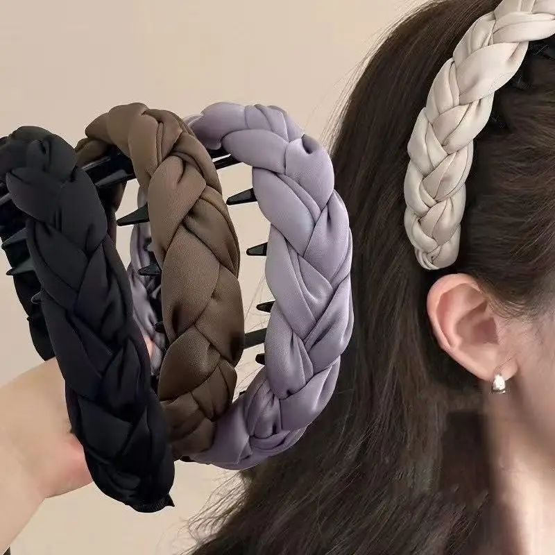 

2025 New Wide Wave Headband Women High Crown Voluminous Hair Accessories for Washing Face Sweet Style