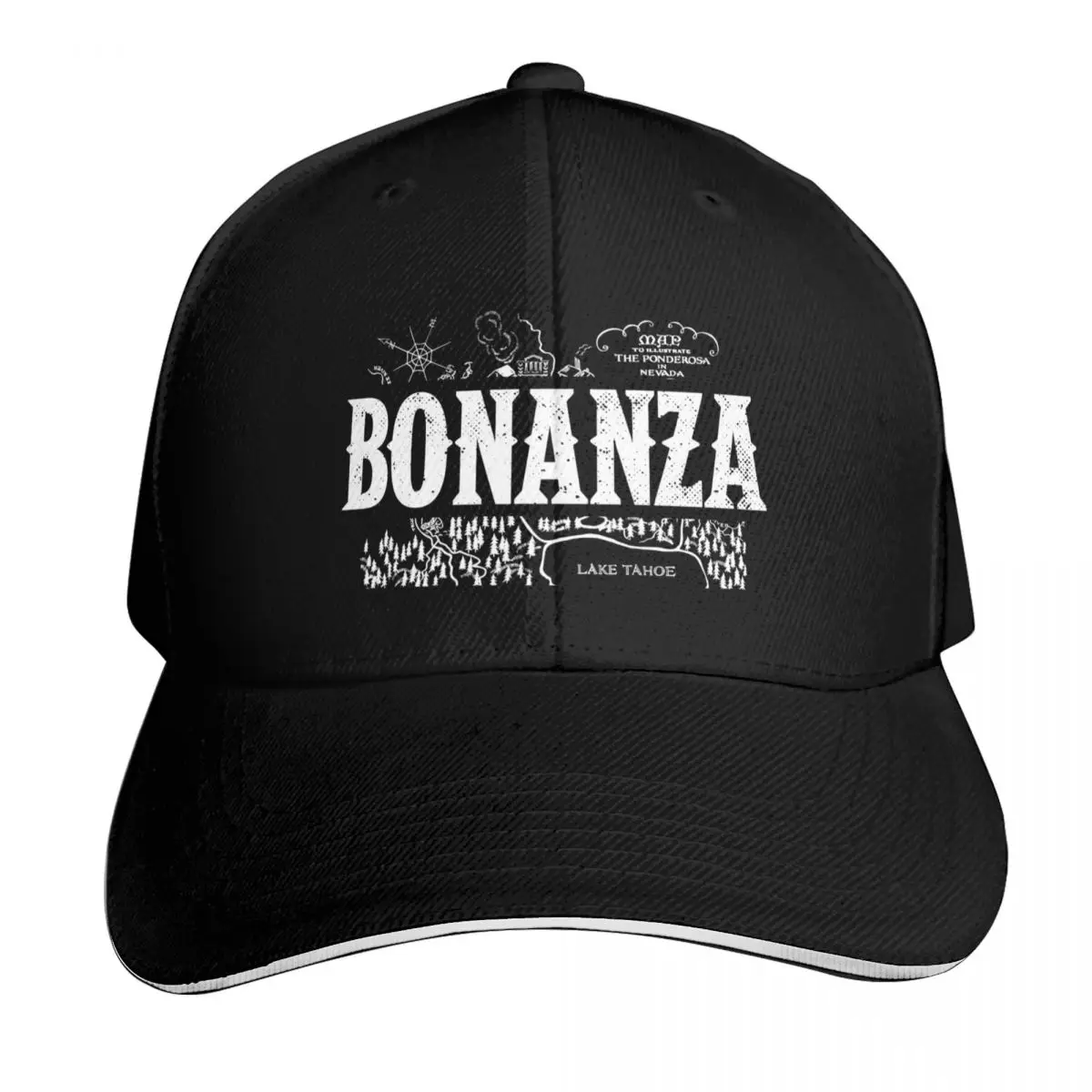 BONANZAMAP Baseball Cap Vintage Retro Embroidered Lightweight Packable Gift for Him Her