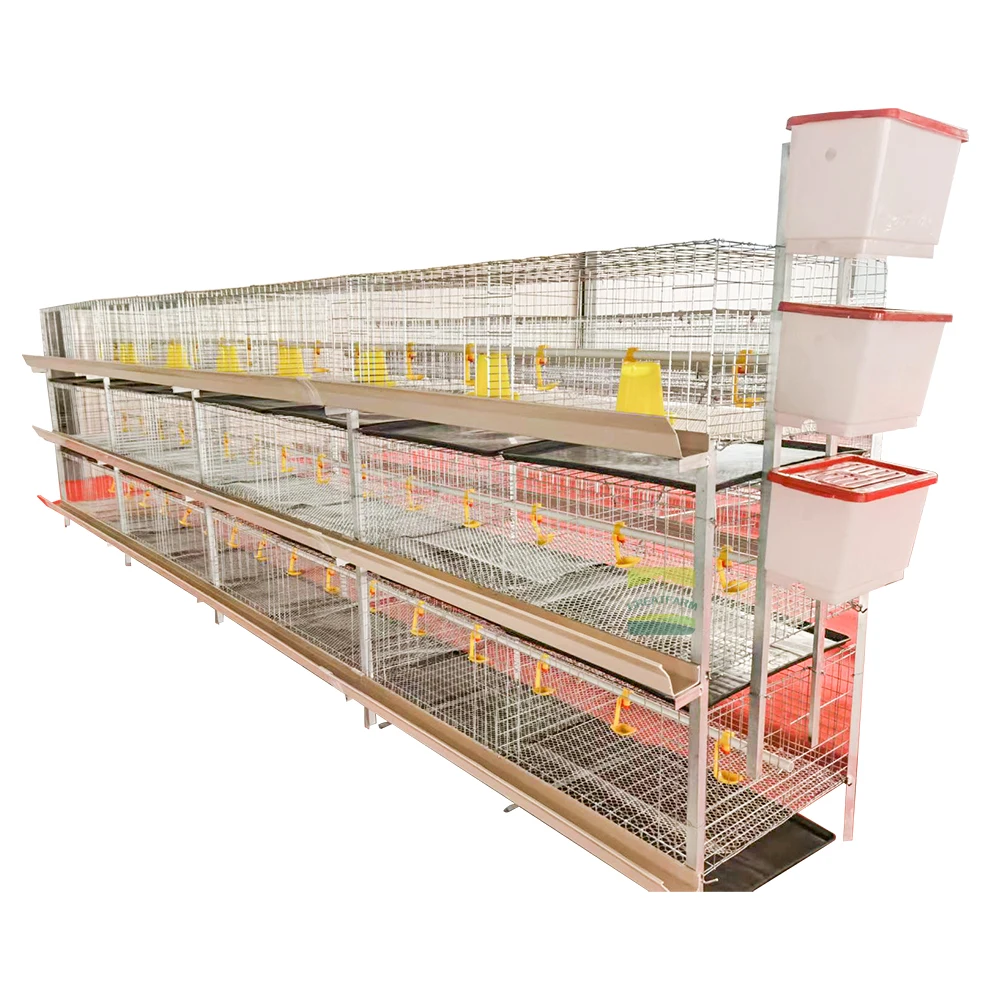 2024 New Product 3ply Hold 120 Chicken Automatic Pullet Chick Cage Chicken Nesting Chicken Farming poultry cages