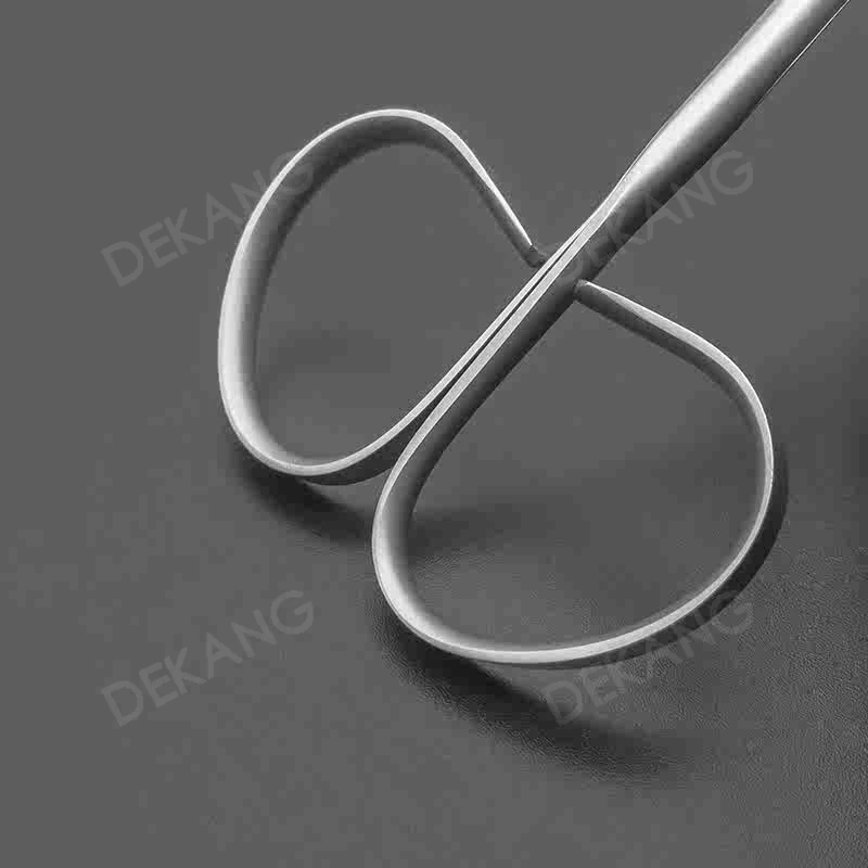 Rotating Handle Separation Scissors For Double Eyelid Trimming, Straight And Curved Tissue Strips, With Serrated Blades, Rapid D