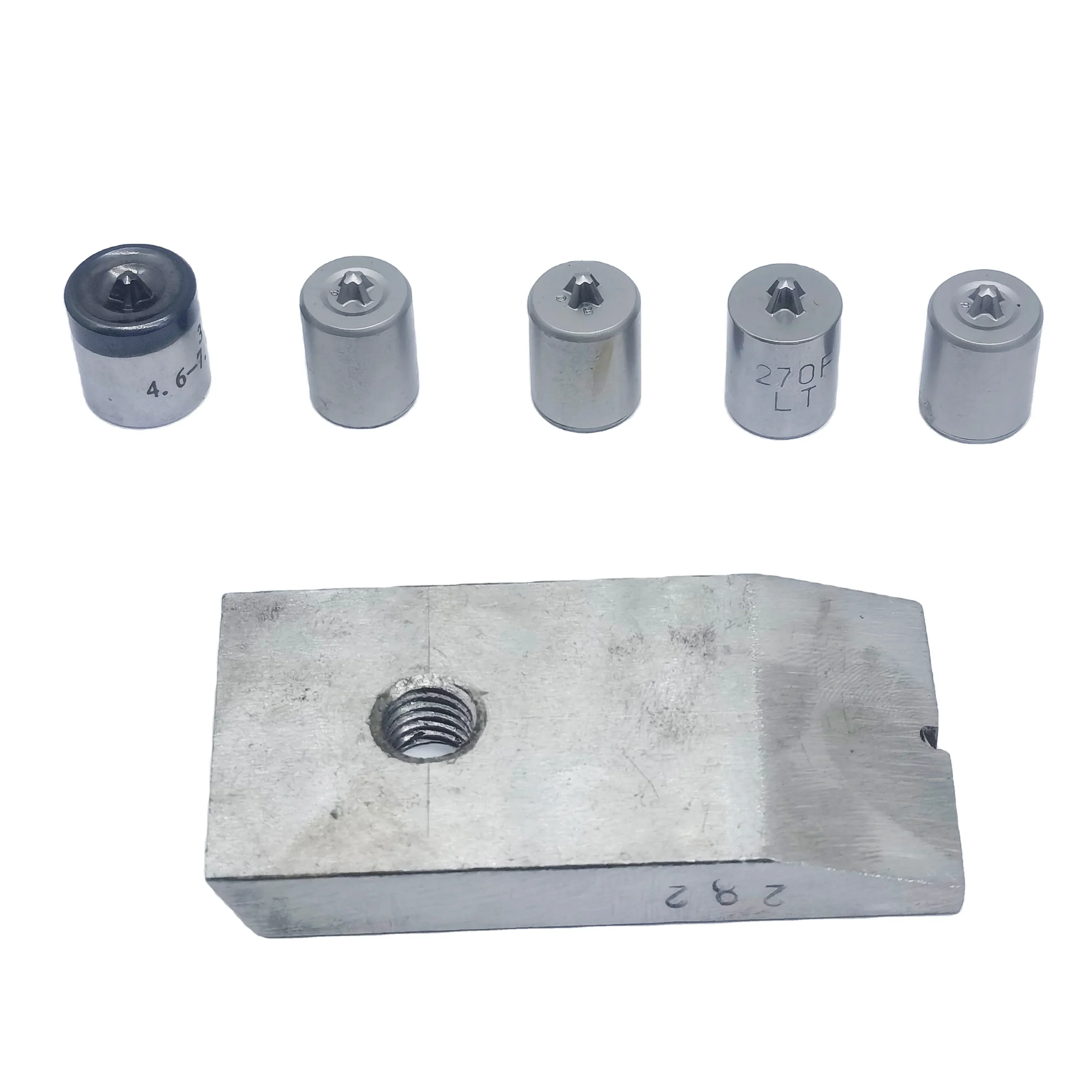 Different type Screw second punch support for screw mould