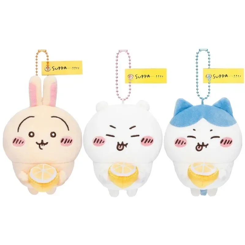 Cute Chikawa Sour Lemon Series Plush Doll Pendant Keychain Anime Kawaii Hachiware Usagi Popular Cartoon Doll Bag Pendant Gift