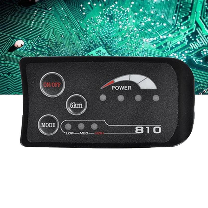 A44F-5PIN 48V S810 E-Bike LED Display Meter IP65 UART For Electric Bicycle Electric Bike Meter Replacement Accessories