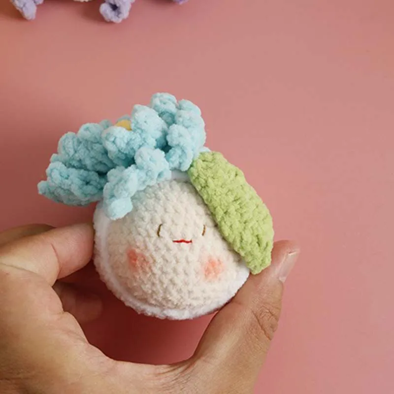  Handgefertigter, bezaubernder Häkeltier-Tuozi – geformter Schlüsselanhänger, süße handgefertigte Plüschfigur für Auto und Tasche