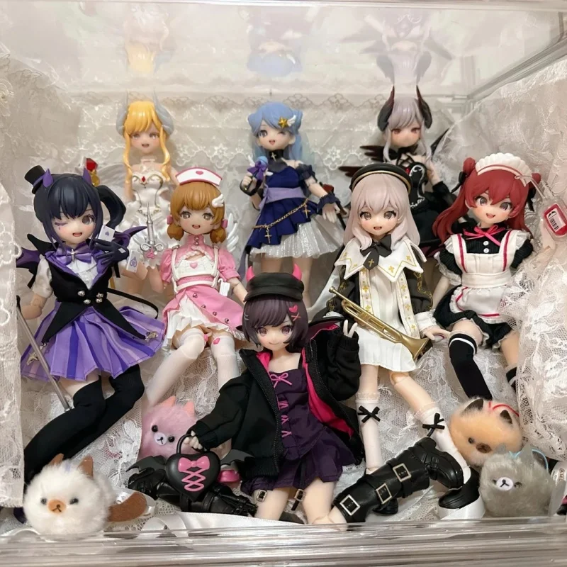 Neo Eden Mjd Doll Blind Box Light Nightmare Twin Series Pvc Movable Anime Action Figure Collection Toy Desktop Decor Mjd Gift