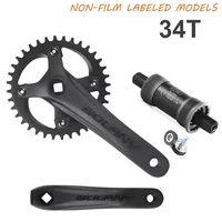 Bolany-platos y bielas para bicicleta de montaña, 104BCD, orificio cuadrado, 7-12S, dientes positivos y negativos, disco único con piezas de bicicleta BB