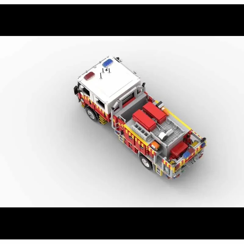 

Rural Fuel Tank Truck Fire Truck Model 3701PCS Assembly Building Block Toy DIY Birthday Gift Christmas Gift MOC-205862