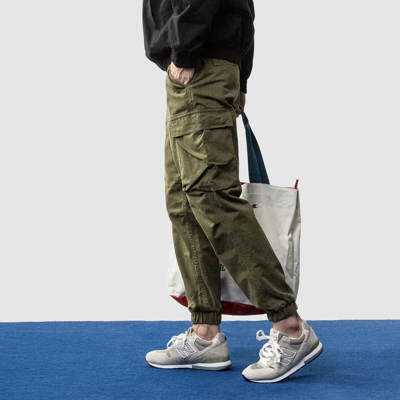 

2023ss High Street Fashion Vintage Pockets Trousers Casual Sweatpants Streetwear Cargo Pants Techwear Traf Men Clothing Clothes