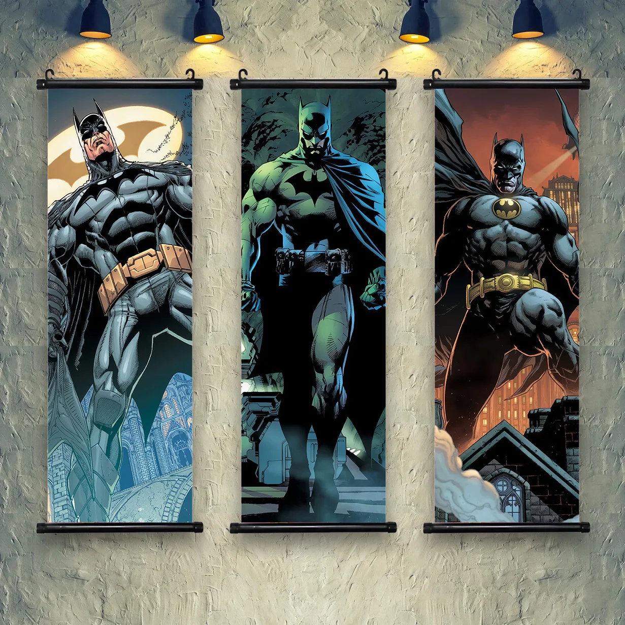 DC Batman Picture Movie Wallpaper Poster Wall Artwork Cartoon Canvas Painting Picture Print Hanging Scroll Home Decoration Art