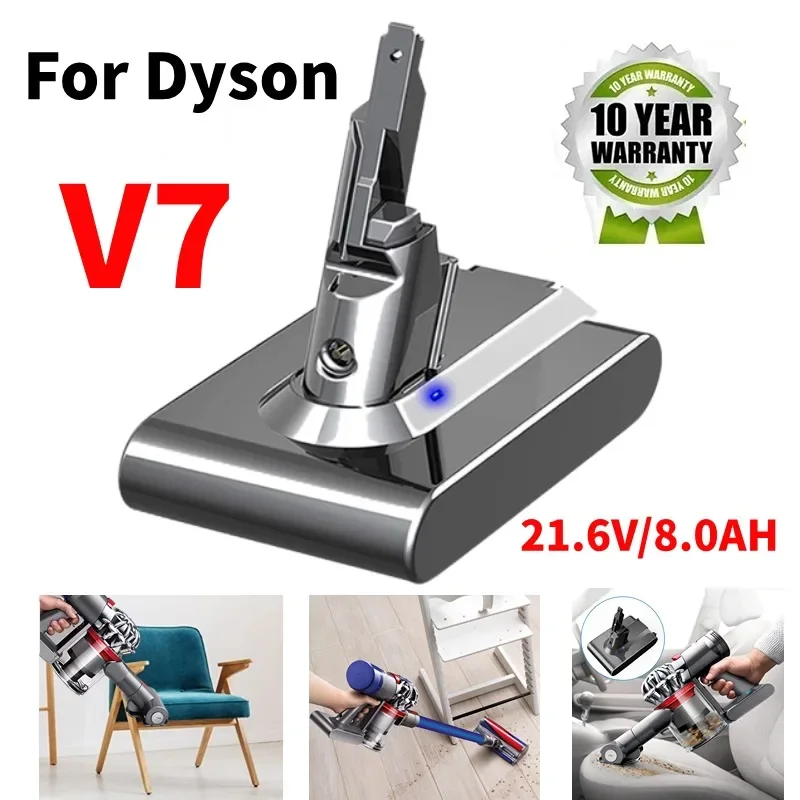 

Сменный литий-ионный аккумулятор для пылесоса Dyson V7 SV11, 21,6 в, 6000 мАч, 8000 мАч