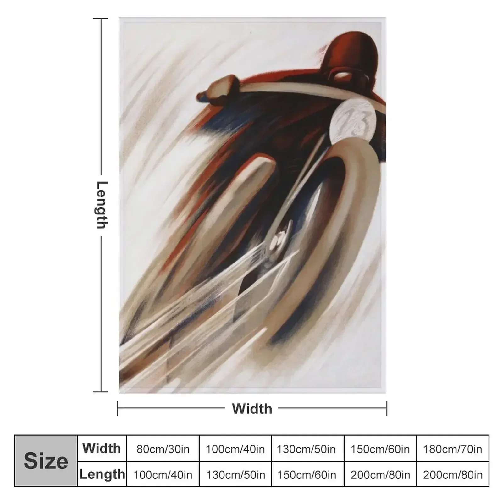 Art Deco Swiss motorcycle advert motor sport Throw Blanket Custom Plaid Thin for sofa for babies Blankets