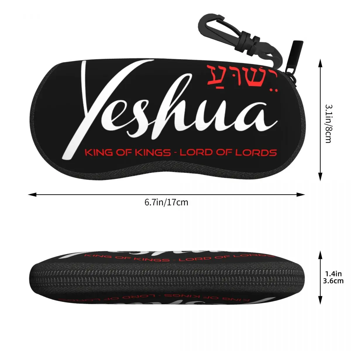 Custom Yeshua Jesus Christian Shell Eyeglasses Protector Cases Men Women Sunglass Case Glasses Bag