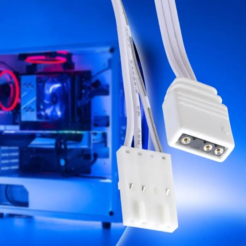 C90F Гибкий 5 В 4PIN Color Controller Cable для интеграции системы освещения компьютерного освещения