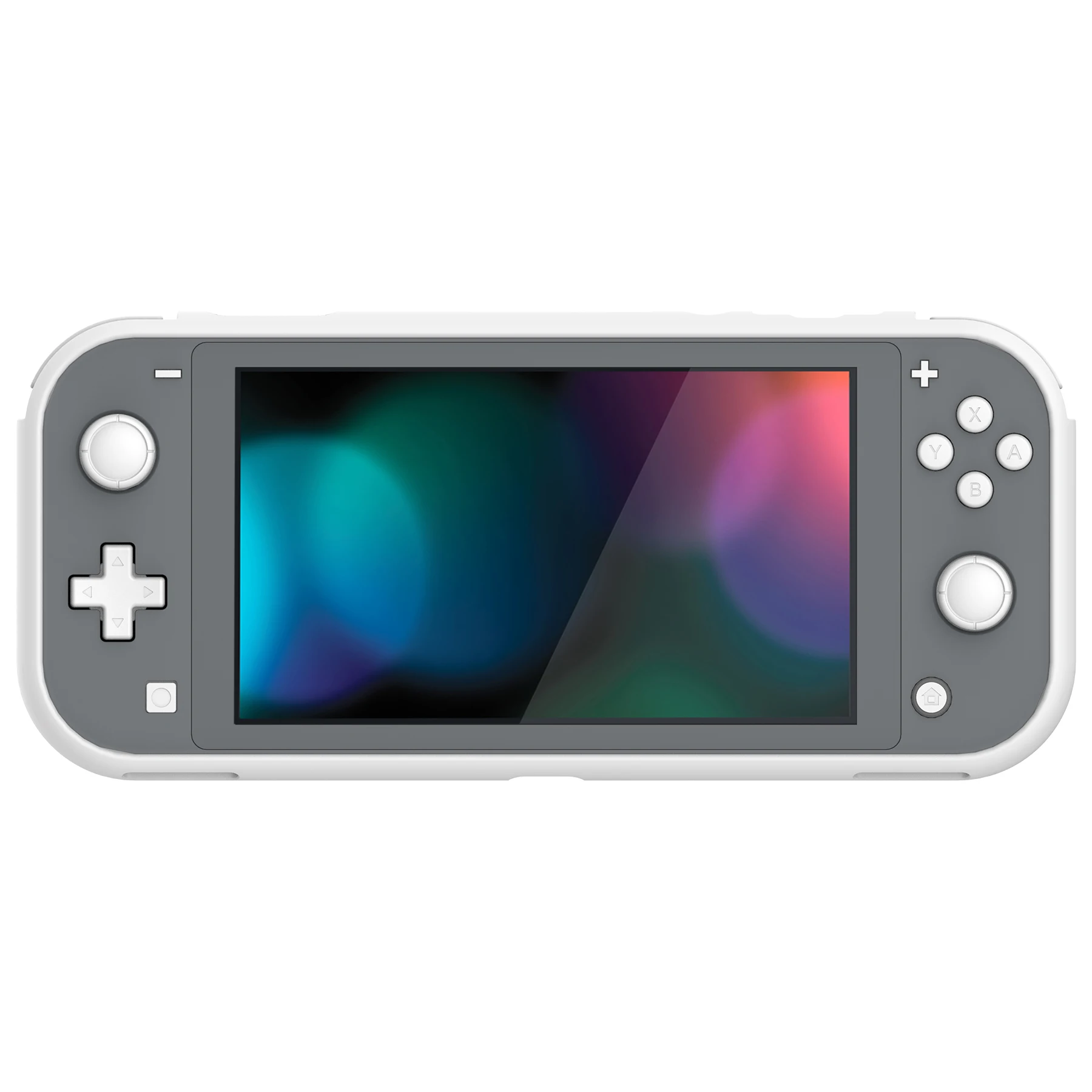 PlayVital Soft TPU Case Cover for Nintendo Switch Lite, Custom Patterned Protective Shell - Blue Cute Series