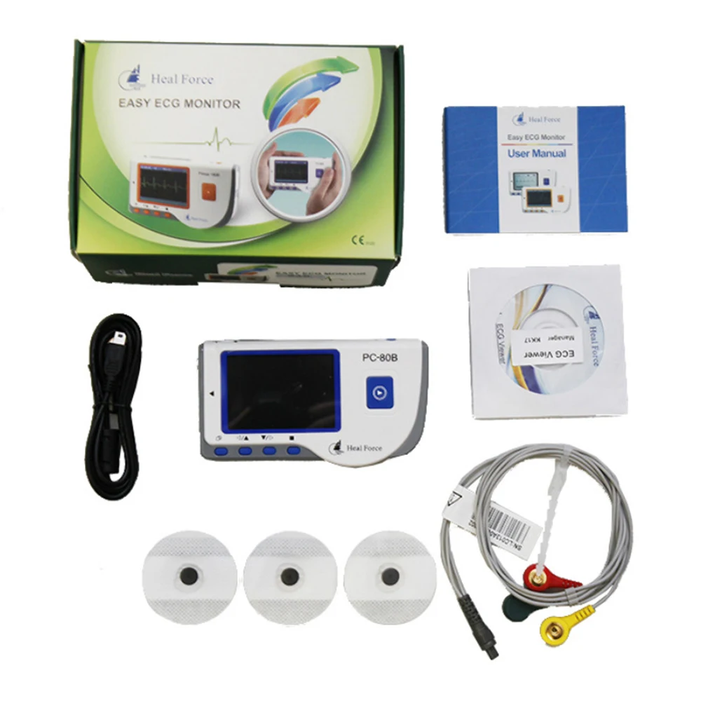 180B1 Continously Detecting ECG Monitor Quick Easy to Use With Cables