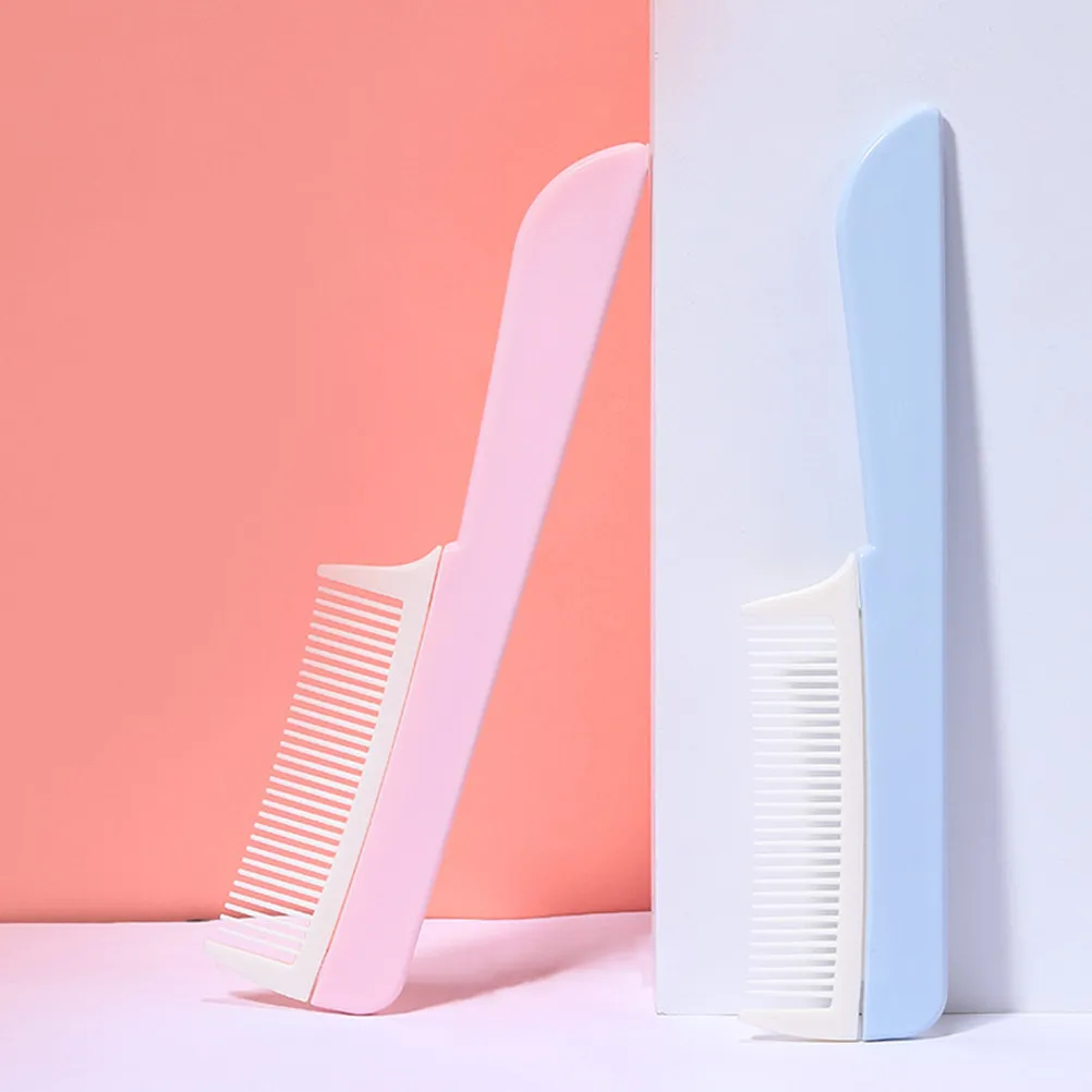 3Pcs Thickened Wide Tooth Comb for Hair Detangling Styling Curly Straight Hair Portable Lightweight Hairdressing Comb ABS