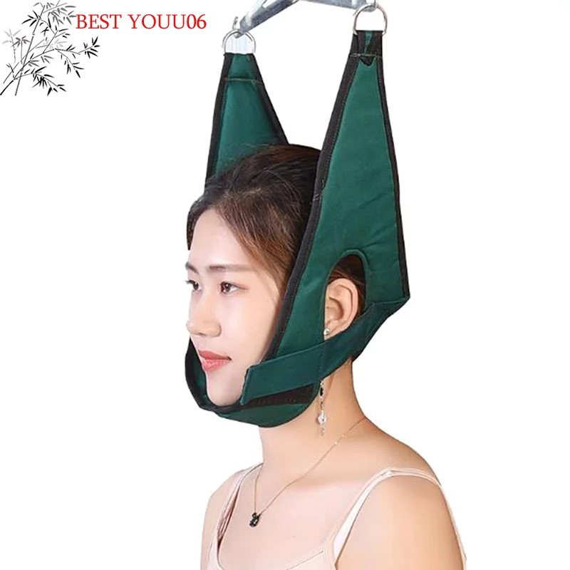 (YOUU06)Chiropractic Tool Neck Harness Neck Stretcher Hanging Cervical Traction Device Neck Stretching Belt Osteochondrosis Pa