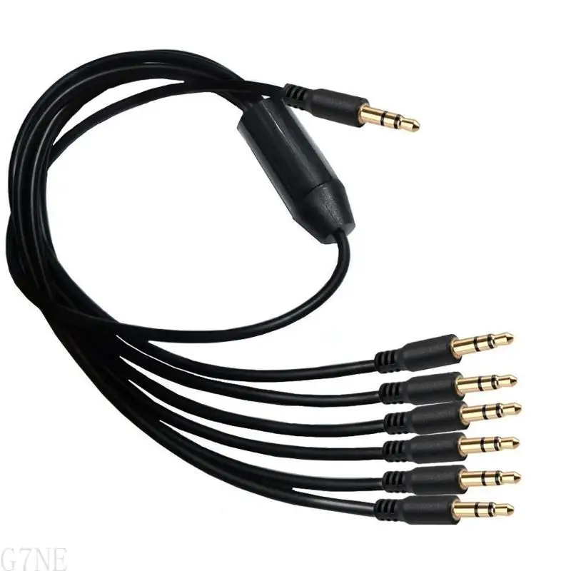 G7NE 3.5mm Cable Male to Male Splitter for Electric Guitar Mixing Console Power