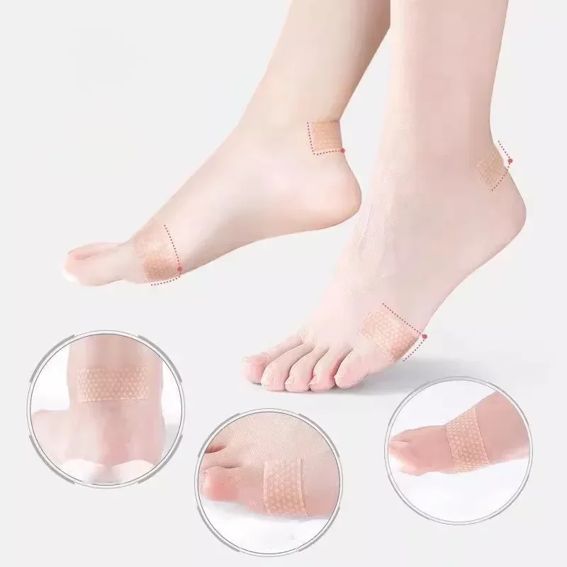 20Pcs/Roll Adhesive Gel Heel Protector Pads, Anti-blister Soft Shoe Heel Liners Cushion Stickers for Foot Care