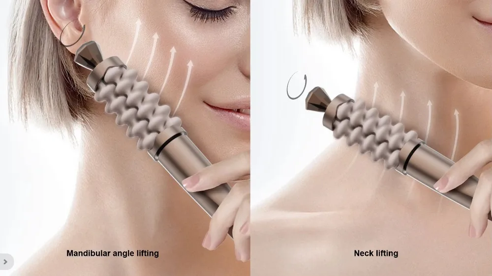 Portable Facial Contour Massage Wand Home Use Face Neck Relaxing Massage Hand Tool