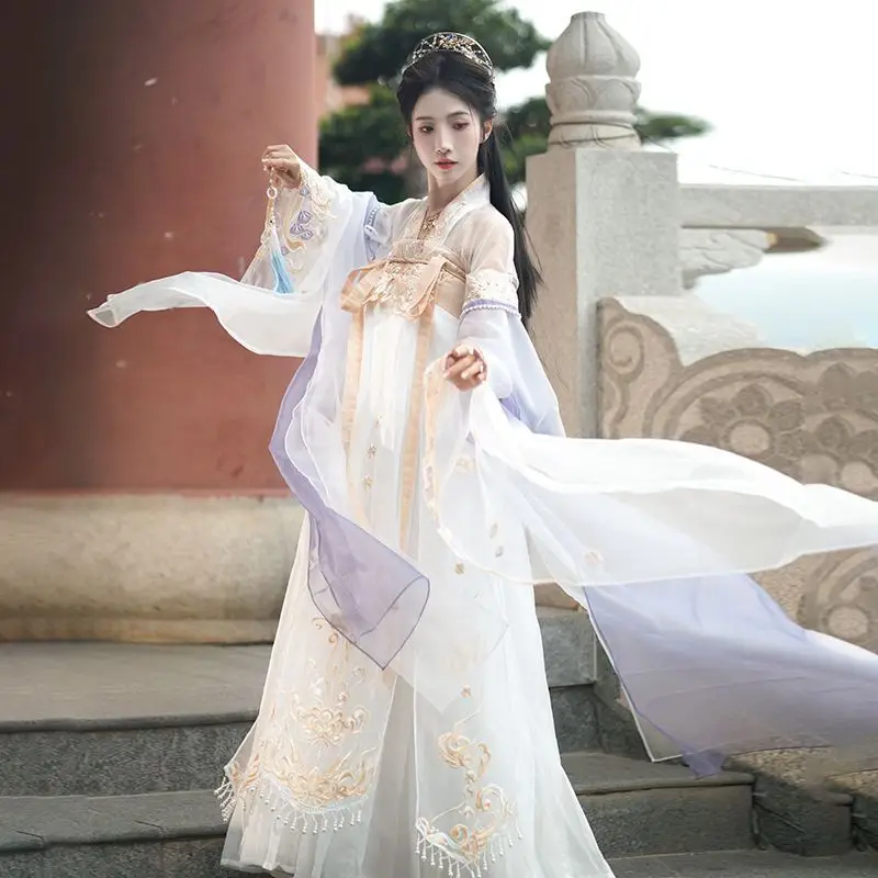 Hanfu Women's 2026 New Heavy-Duty Embroidered Chest-Length Ruqun Han Element Daily Set for Spring, Summer, Autumn