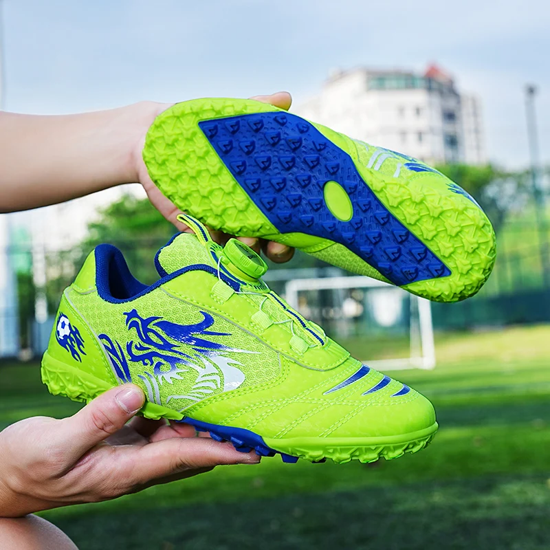 Kids Soccer Shoes for Boy Outdoor Sports Field Grass Training Football Boots Indoor Fast Soccer Tennis Childrens Football Shoes