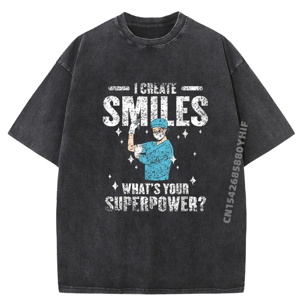 

Я создаю улыбки, что твое суперсила, стоматологи, винтажные футболки, футболка большого размера, мужская уличная стираная рубашка, компьютерщик
