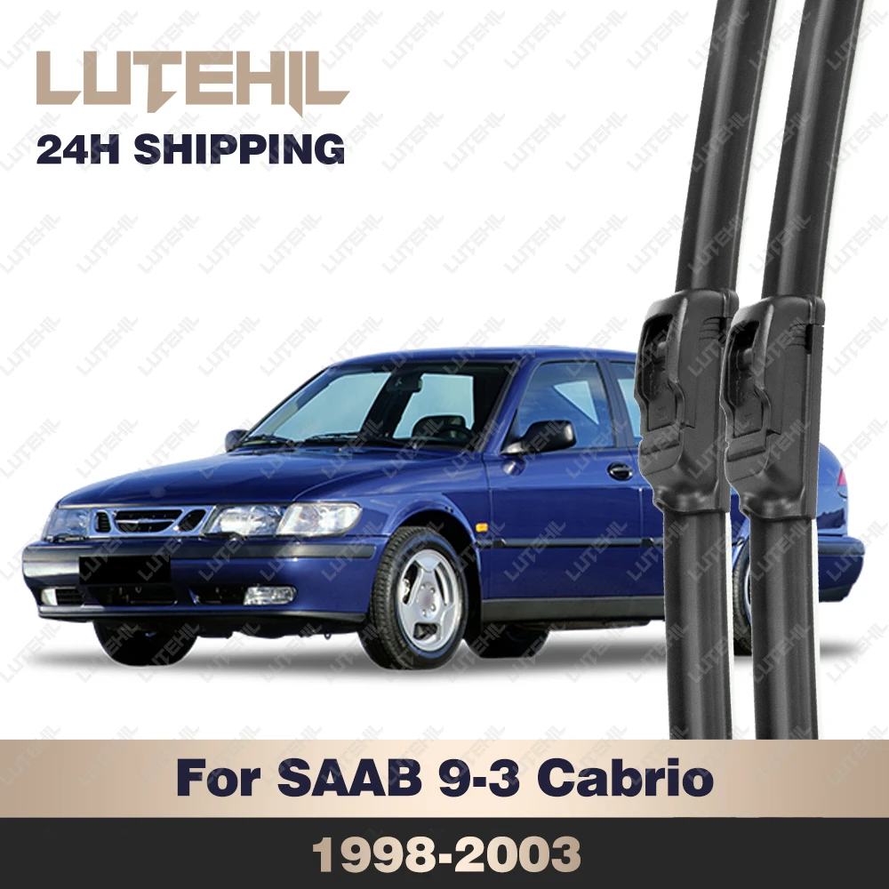 For SAAB 9-3 Cabrio MK1 1998-2003 1999 2000 2001 2002 Wiper Front Wiper Blades Windshield Windscreen Window Brush 21