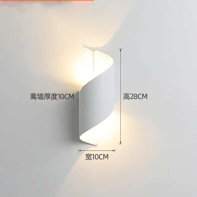 EE Moderne LED-Wandleuchte, wasserdicht, IP65, Up Down, 10 W, Außenbeleuchtung, Zuhause, Hotel, Geschäft, Korridor, Veranda, Wandleuchte, AC 220 V, 110 V 5