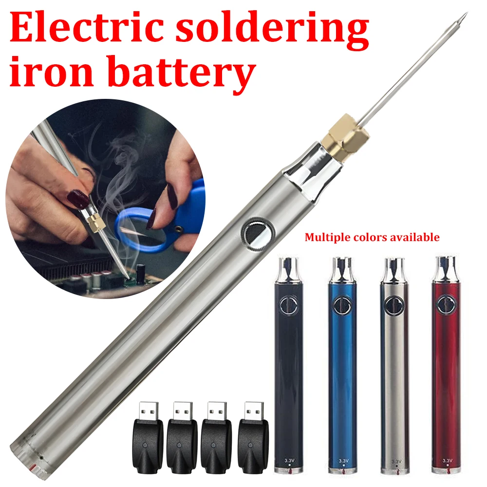 

510 Thread Battery Cart Pen Adjustable Voltage Smart Power Pen Compatible With Cartridge, Mini Soldering Iron Kit With USB Charg