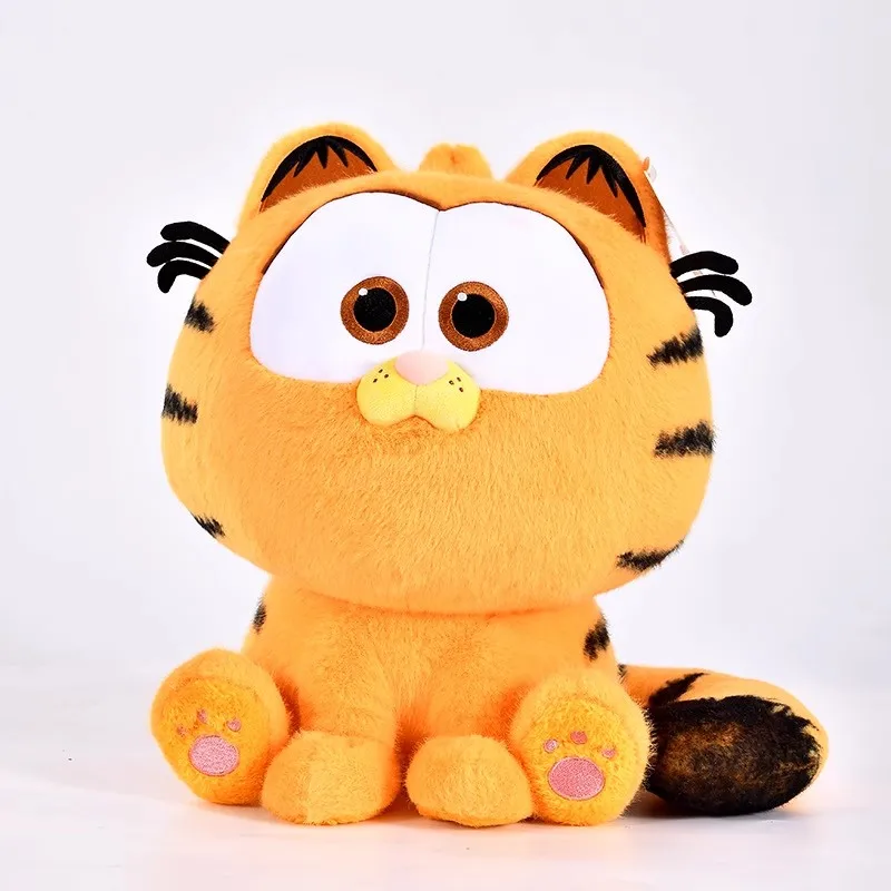 Ein süßes orangefarbenes Garfield-Plüschkatzen-Spielzeug/gefüllte Katzenpuppe (für den Einsatz als Schultaschen-Anhänger, ein Geschenk für Mädchen und ein Souvenir