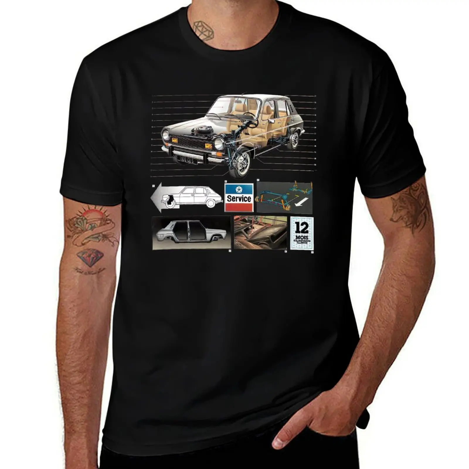 SIMCA 1100 T-Shirt Active Wear Sports T-Shirt for Men