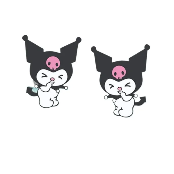 MINISO Sanrio Kuromi Car Scratch Cover Modified Stickers Cartoon Cute Car Door Hood Fuel Tank Car Exterior Decoration Stickers