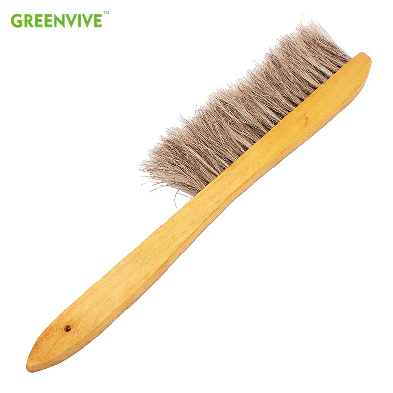 Beekeeping Brushes Wooden Bee Sweep Brush 3 Rows Horsetail Hair Bee Brushes Honey Brush Beekeeper Brush Beekeeping Equipment