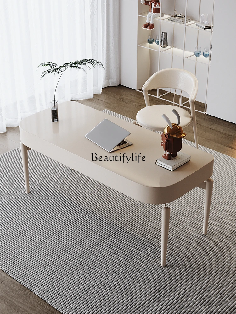 Light Luxury Modern Minimalist Stone Plate Book Writing Makeup Study Home Computer Desk