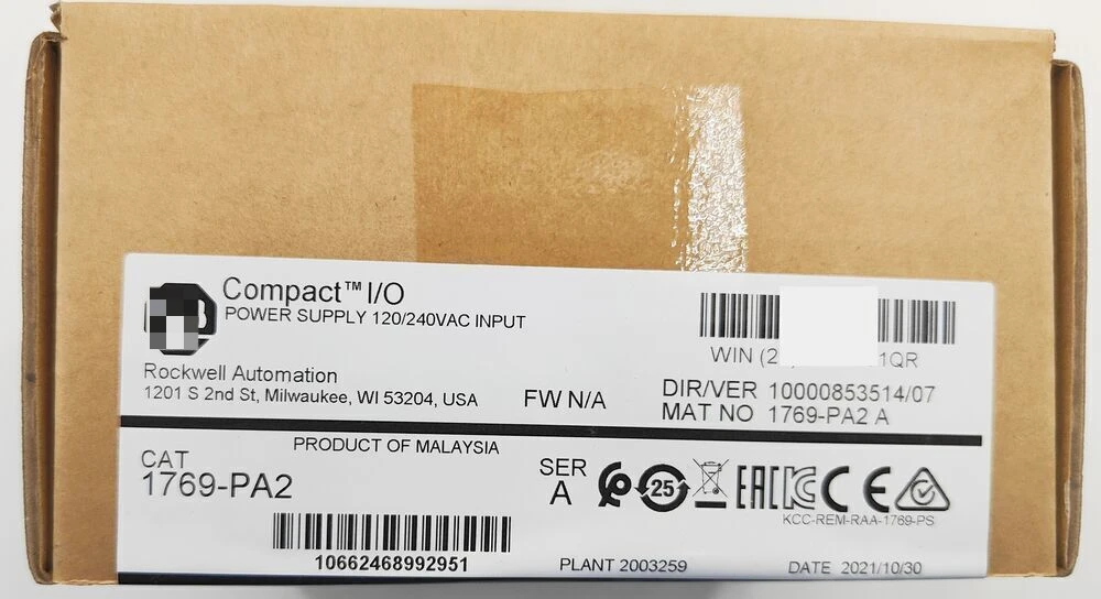 

1769-PA2 CompactLogix AC Power Supply Factory Sealed NEW