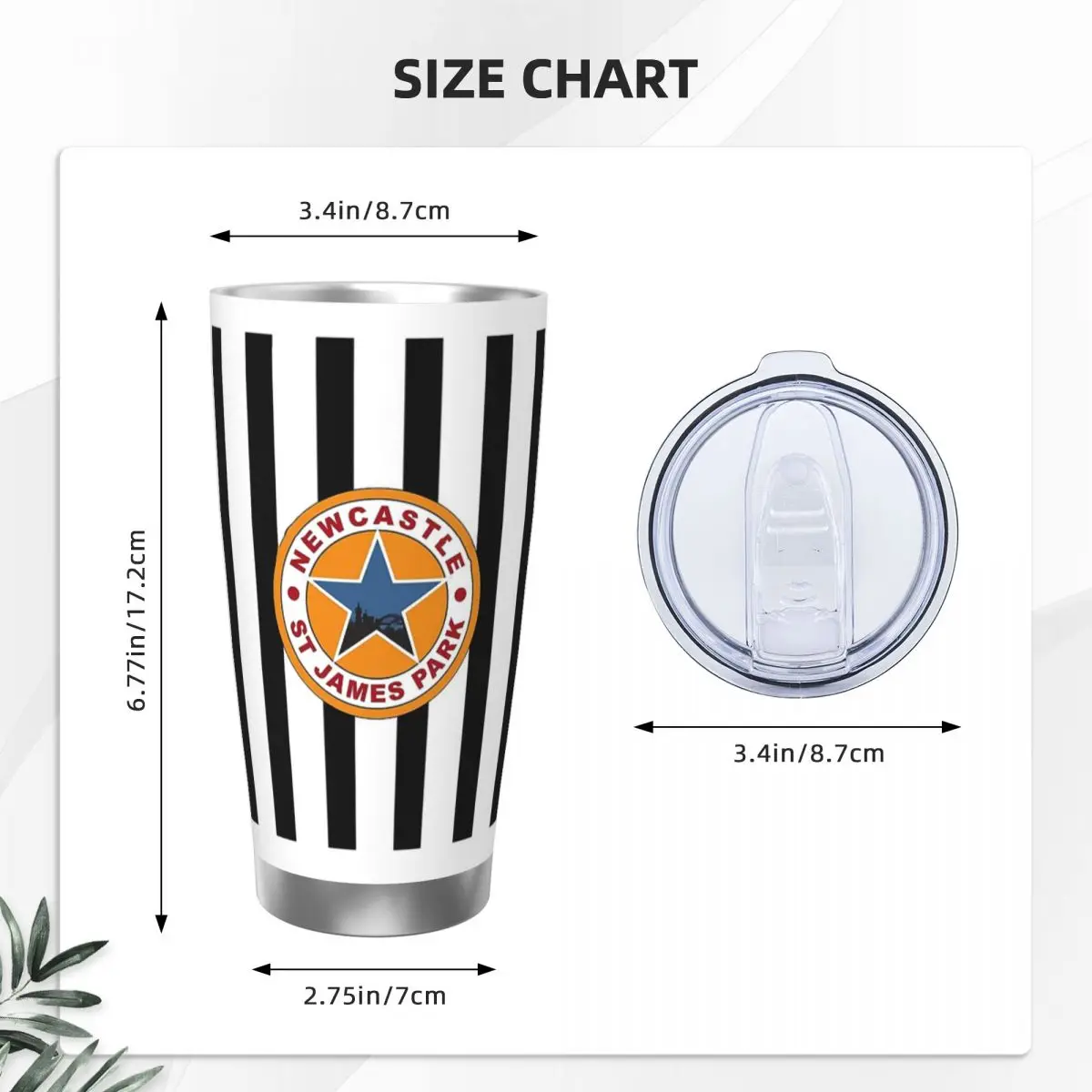 Magpies Newcastle - Newcastle Magpies Stainless Steel Tumbler Vacuum Insulated Mugs Thermal Cold Cup Straw With Lid 20oz