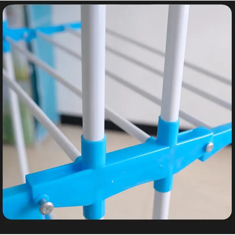 Floor-standing Folding Indoor Bedroom Balcony Clothes Drying Rack Multi-functional Matress Drying Tool Home Use Clothesline